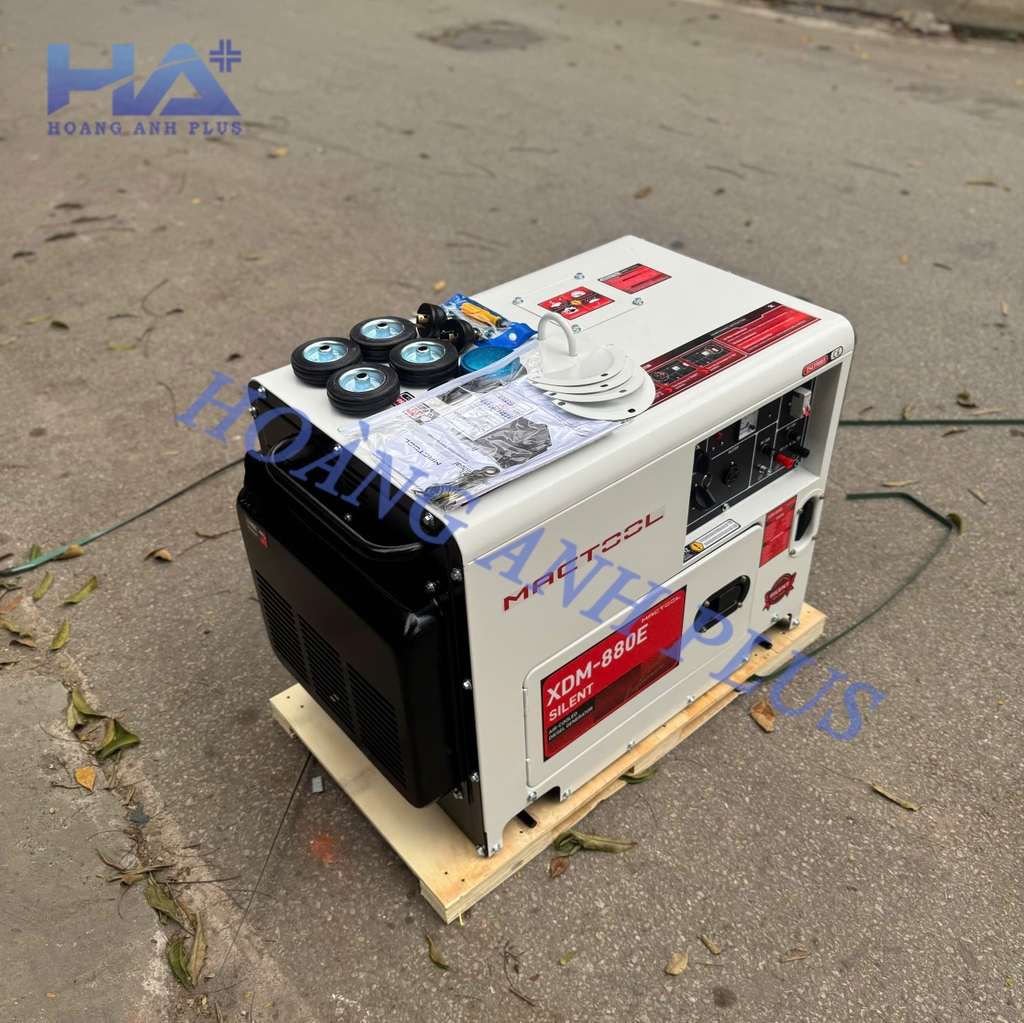 Máy Phát Điện Chạy Dầu Mactool 6Kw XDM-880E 1 Pha