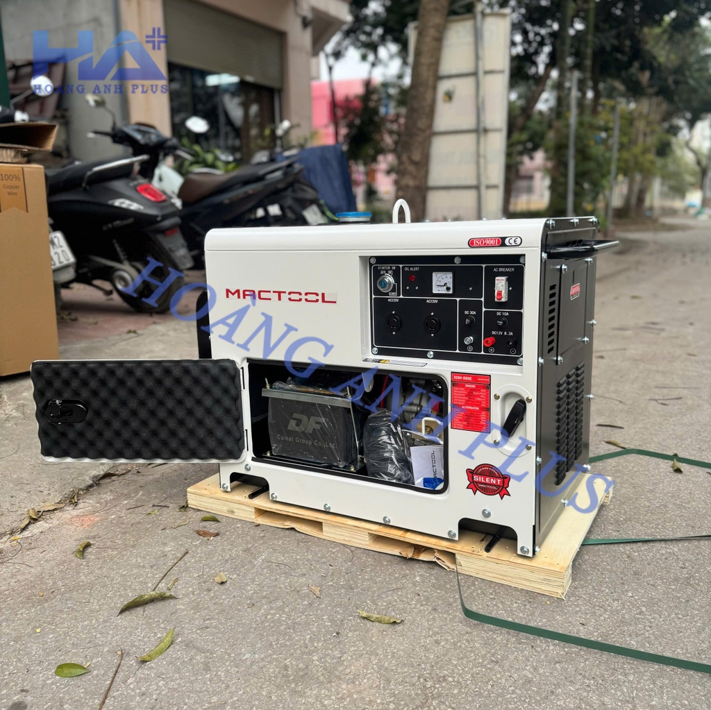 Máy Phát Điện Chạy Dầu Mactool 6Kw XDM-880E 1 Pha