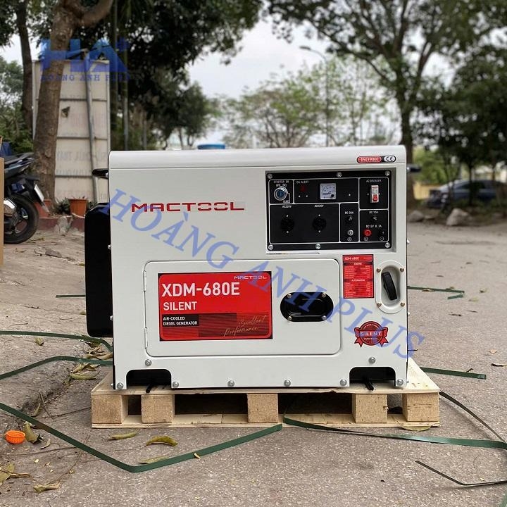 Máy Phát Điện Chạy Dầu 5KW Mactool XDM-680E 1 Pha