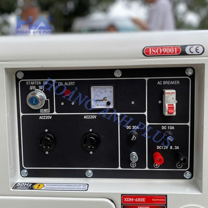 Máy Phát Điện Chạy Dầu 5KW Mactool XDM-680E 1 Pha