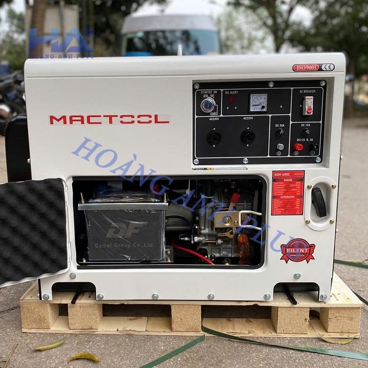 Máy Phát Điện Chạy Dầu 5KW Mactool XDM-680E 1 Pha