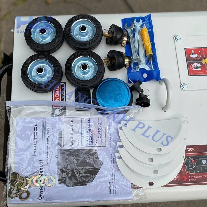 Máy Phát Điện Chạy Dầu 5KW Mactool XDM-680E 1 Pha