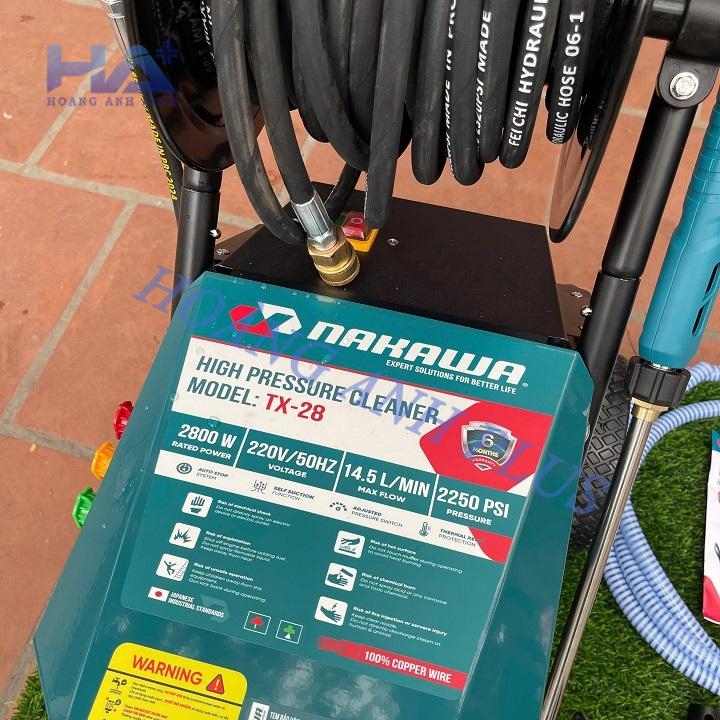 Máy Rửa Xe Cao Áp 2.8Kw Nakawa TX-28