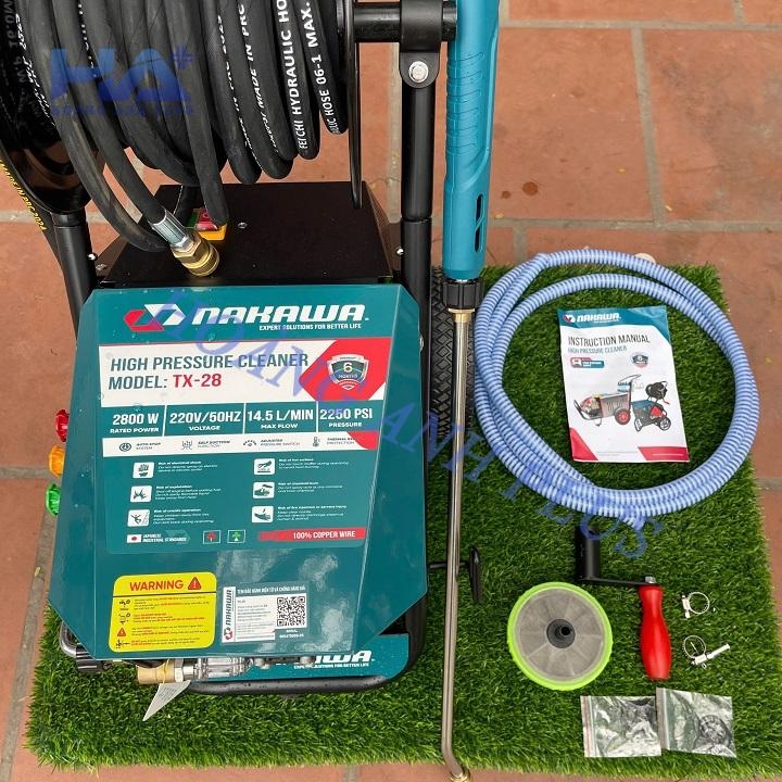 Máy Rửa Xe Cao Áp 2.8Kw Nakawa TX-28