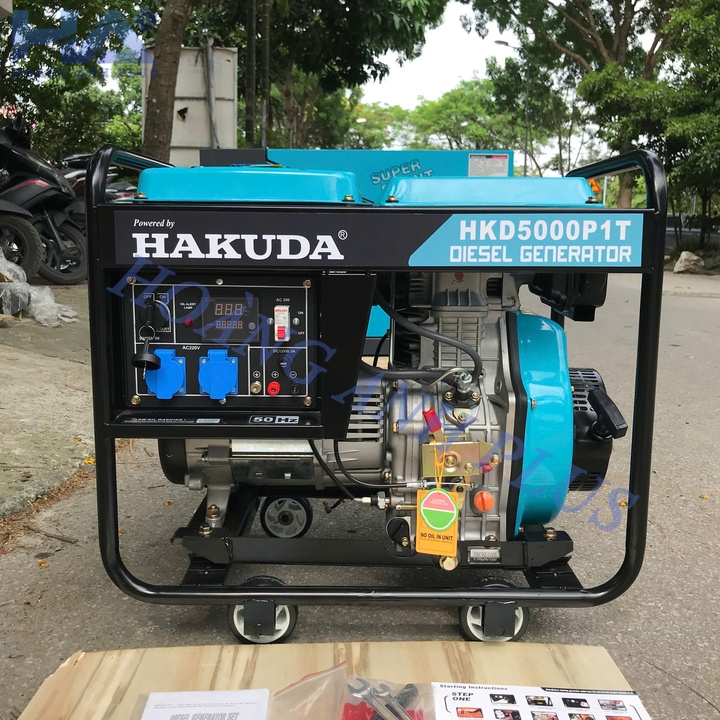Máy Phát Điện Dầu 5KW Hakuda HKD5000P1T 1Pha