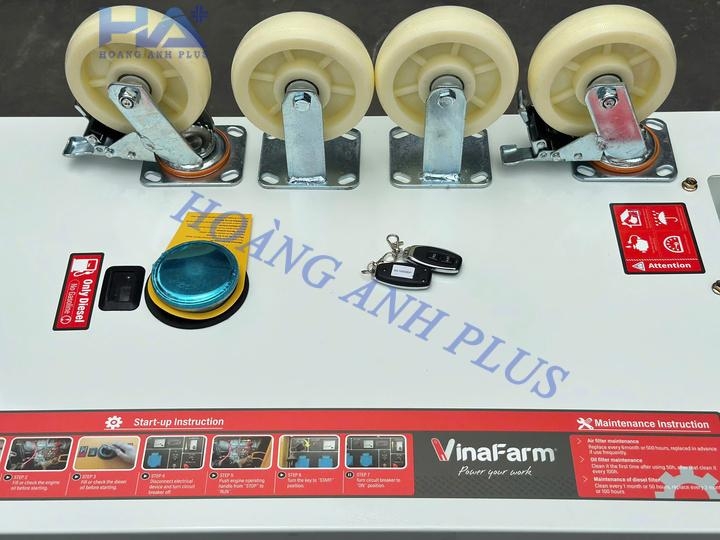 Máy Phát Điện Chạy Dầu Vinafarm 5.5KW VN-MPD-11500S3D-RC