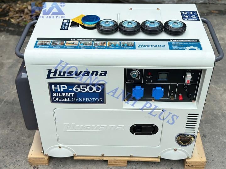 Máy Phát Điện Chạy Dầu Husvana 5KW HP-6500