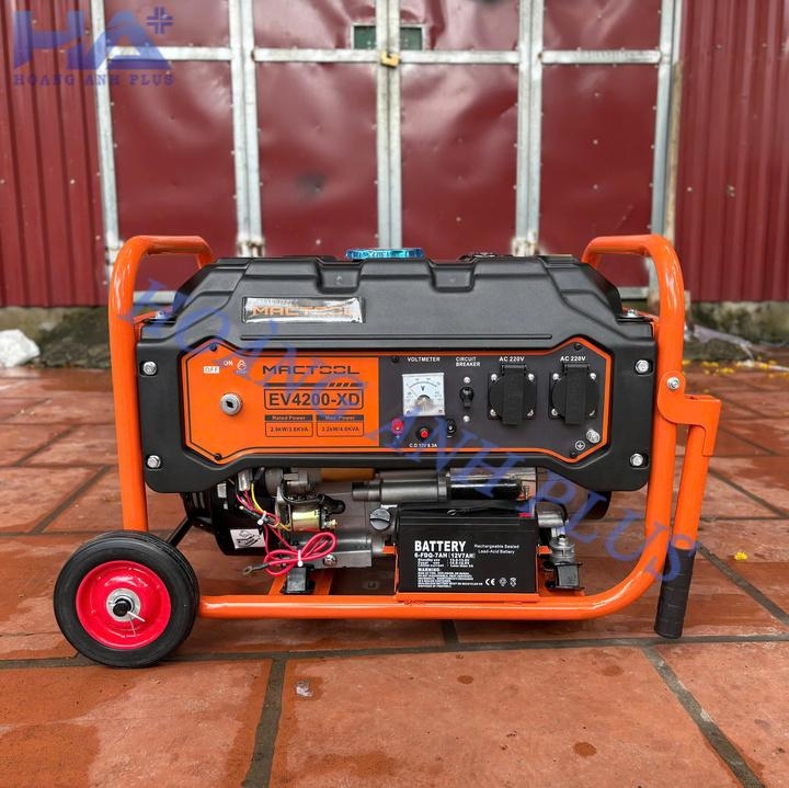 Máy Phát Điện Chạy Xăng Mactool 4KVA EV4200D Đề