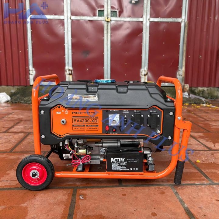 Máy Phát Điện Chạy Xăng Mactool 4KVA EV4200D Đề