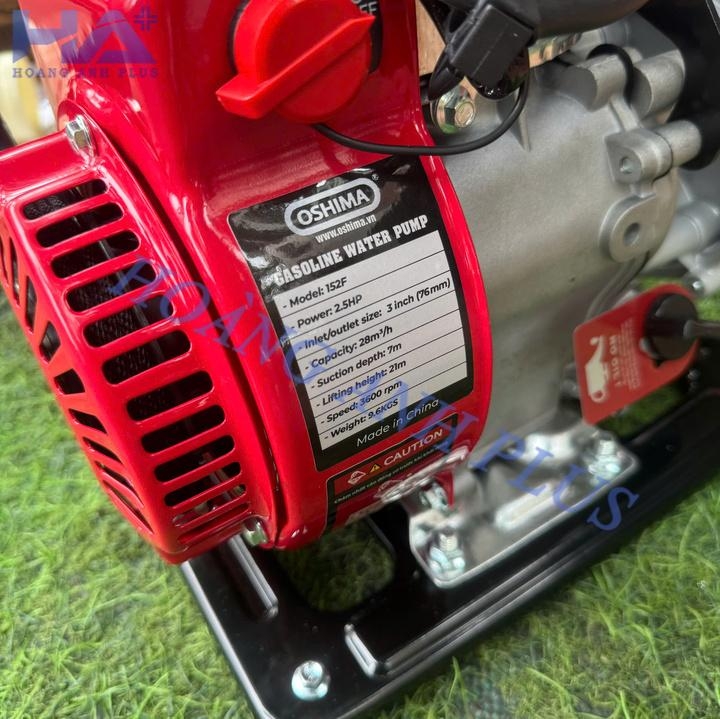 Máy Bơm Nước 2.5HP Chạy Xăng 4 Thì Oshima 152F
