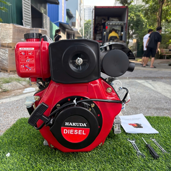Động Cơ Dầu Hakuda HKD173FE 4.8HP Có Đề