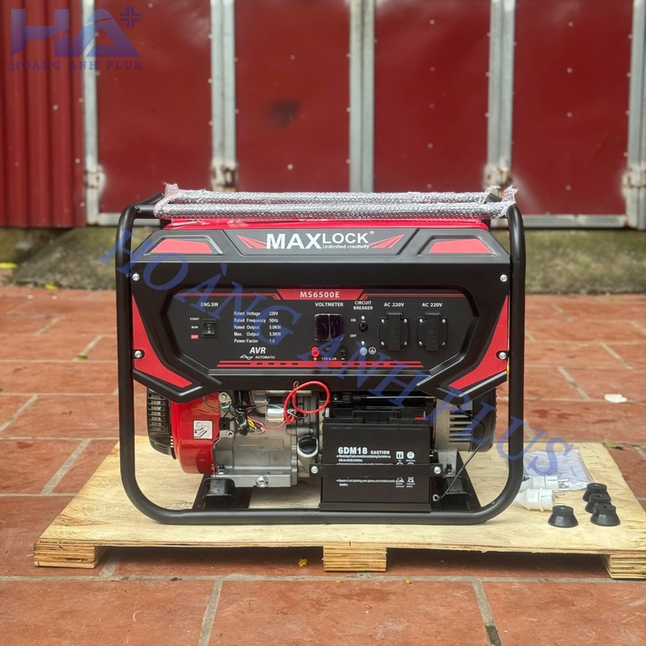Máy Phát Điện Gia Đình Xăng 5KW Maxlock MS6500E Có Đề
