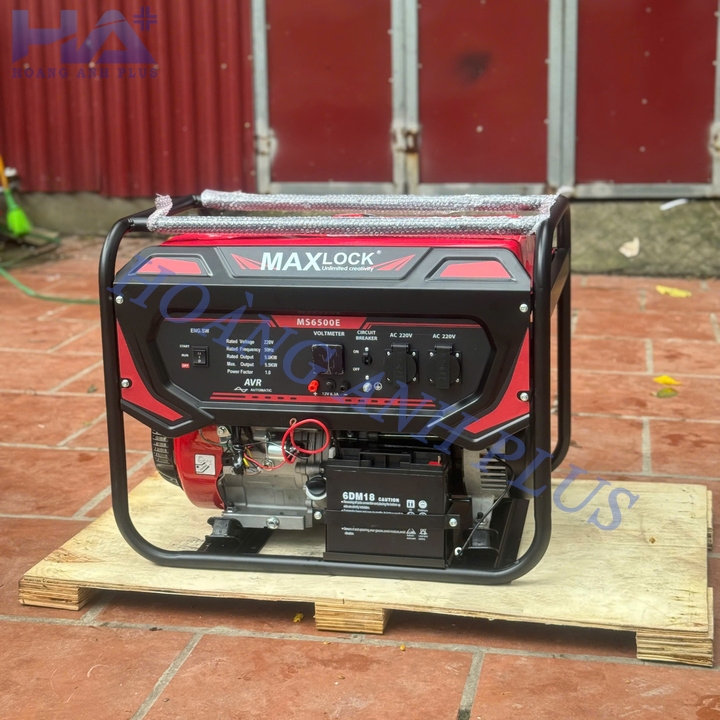Máy Phát Điện Gia Đình Xăng 5KW Maxlock MS6500E Có Đề