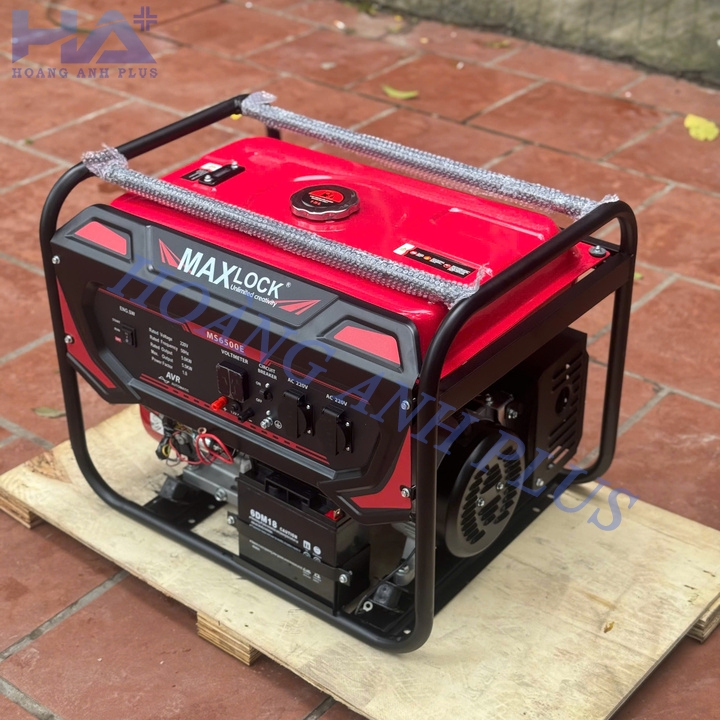 Máy Phát Điện Gia Đình Xăng 5KW Maxlock MS6500E Có Đề