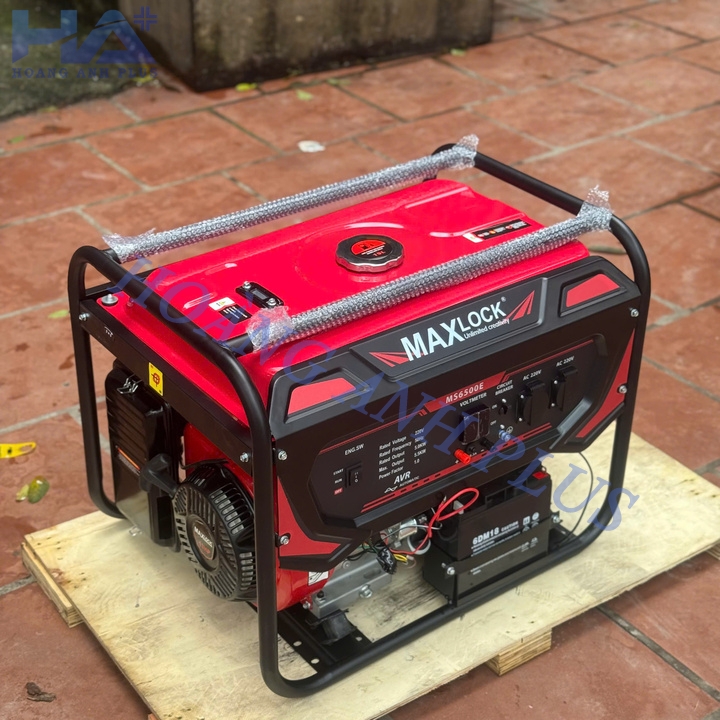 Máy Phát Điện Gia Đình Xăng 5KW Maxlock MS6500E Có Đề