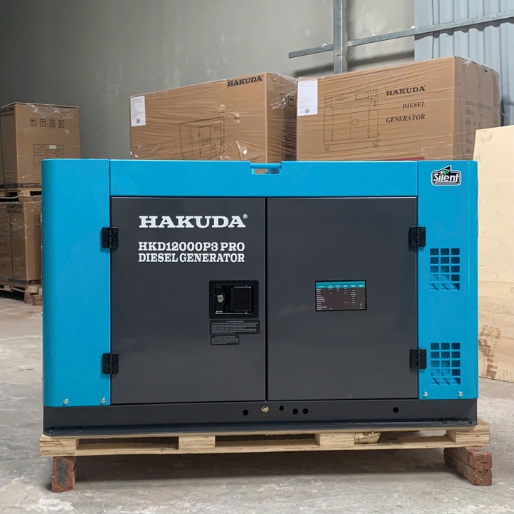 Máy Phát Điện Chạy Dầu Hakuda HKD12000P3 PRO 3Pha Siêu Cách Âm 12Kw