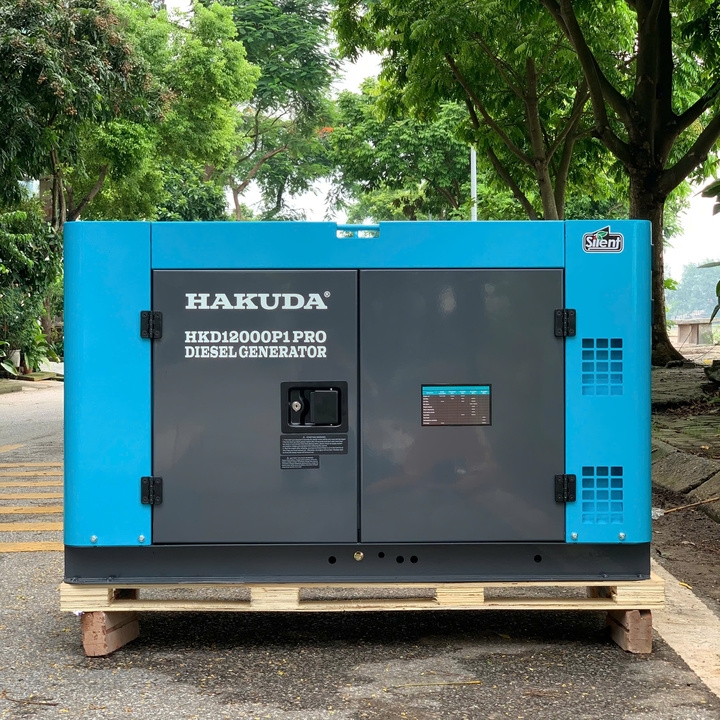 Máy Phát Điện 12Kw Chạy Dầu Hakuda HKD12000P1PRO Siêu Cách Âm