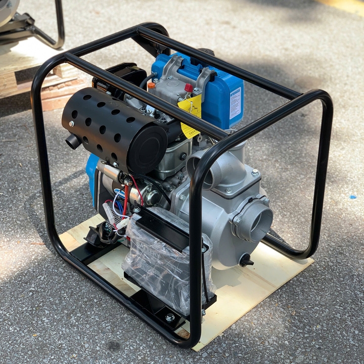 Máy Bơm Nước Cao Áp Hakuda Chạy Dầu 4.5KW HKD4500MBN80E Đề