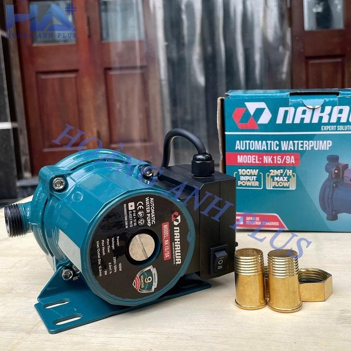 Máy Bơm Nước Tăng Áp Tự Động Nakawa 100W NK 15-9A