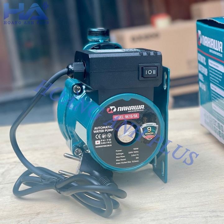 Máy Bơm Nước Tăng Áp Tự Động Nakawa 100W NK 15-9A