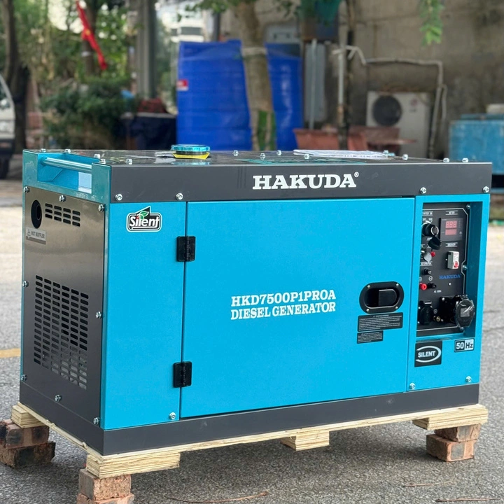 Máy Phát Điện Hakuda 7KW HKD7500P1PROA Chạy Dầu Siêu Cách Âm