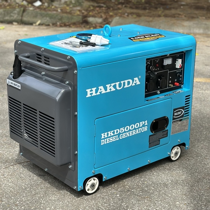 Máy Phát Điện Chạy Dầu 5KW Hakuda HKD5000P1