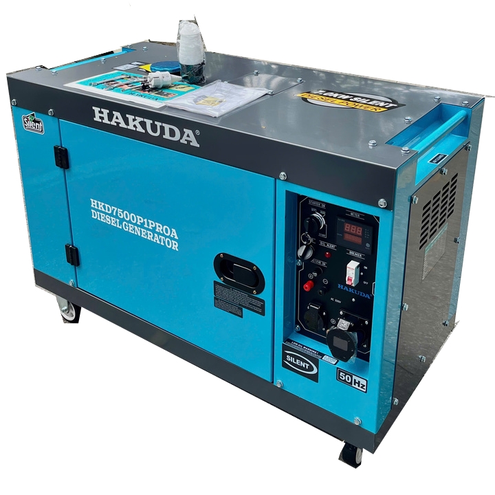 Máy Phát Điện Hakuda 7KW HKD7500P1PROA Chạy Dầu Siêu Cách Âm