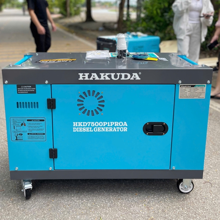 Máy Phát Điện Hakuda 7KW HKD7500P1PROA Chạy Dầu Siêu Cách Âm