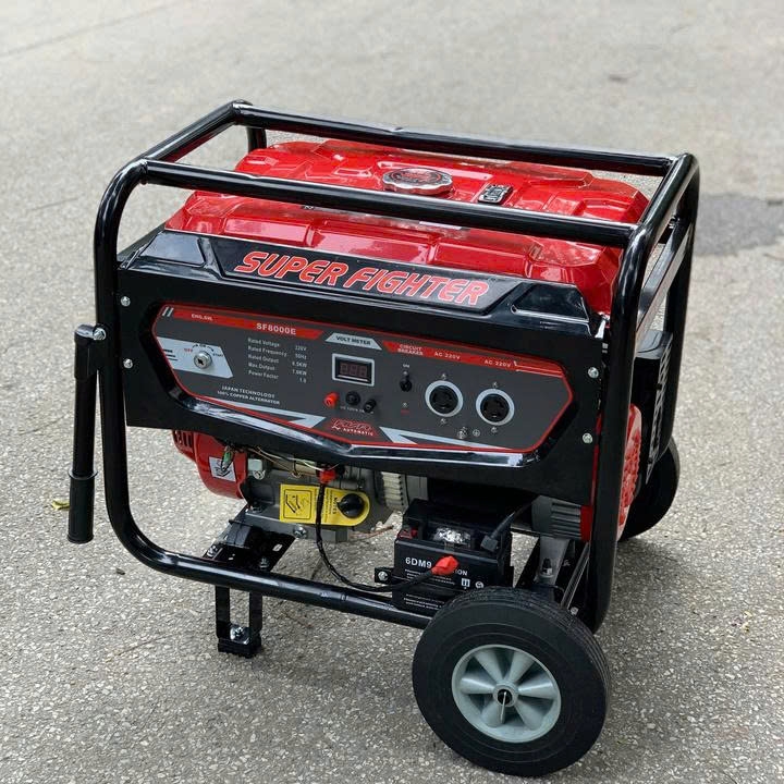 Máy Phát Điện Chạy Xăng 6.5Kw Super Fighter SF8000E Đề