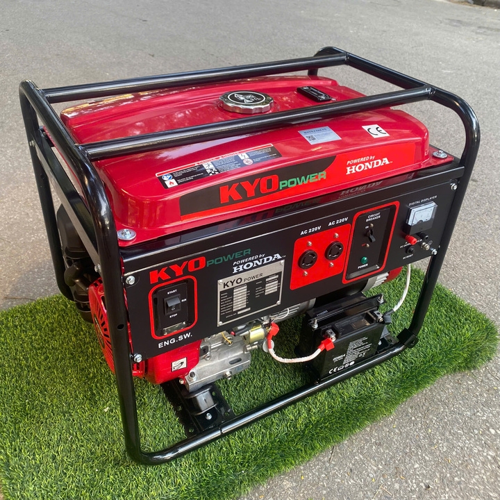 Máy Phát Điện Chạy Xăng Honda Kyo Power 6KVA THG7600EXS Đề
