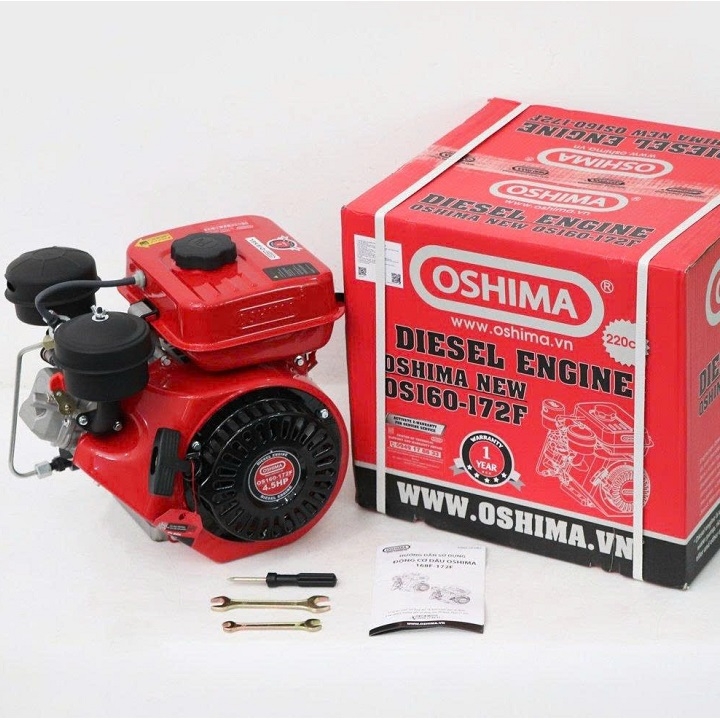 Động Cơ Dầu Oshima OS160-172F 4.5HP