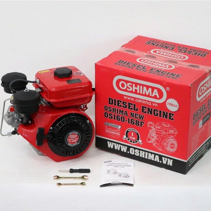 Động Cơ Dầu 3.3HP Oshima OS160-168F