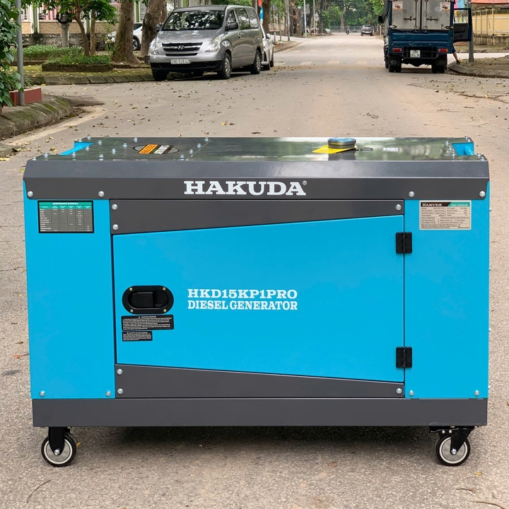 Máy Phát Điện Chạy Dầu 15KW Hakuda HKD15KP1PRO Siêu Cách Âm
