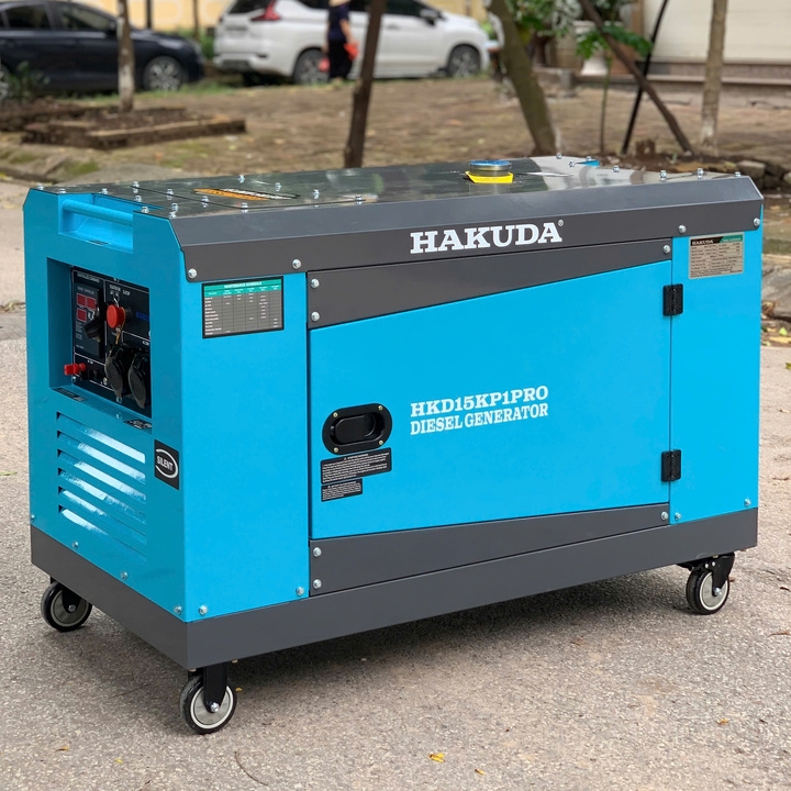 Máy Phát Điện Chạy Dầu 15KW Hakuda HKD15KP1PRO Siêu Cách Âm