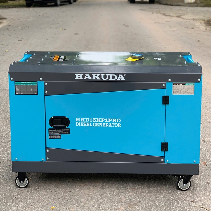 Máy Phát Điện Chạy Dầu 15KW Hakuda HKD15KP1PRO Siêu Cách Âm