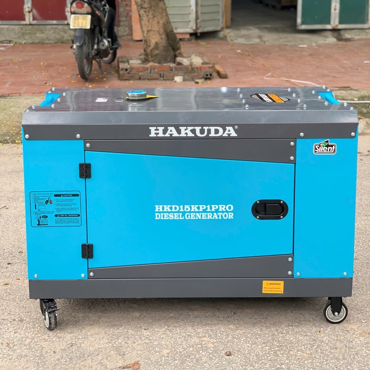 Máy Phát Điện Chạy Dầu 15KW Hakuda HKD15KP1PRO Siêu Cách Âm