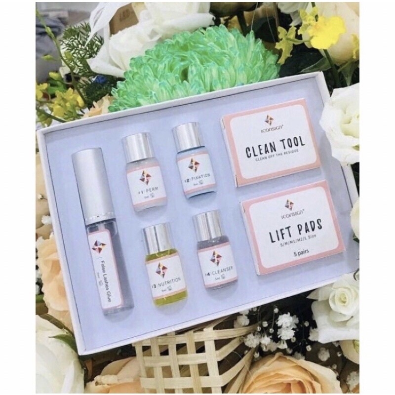 Set uốn mi collagen lash lift