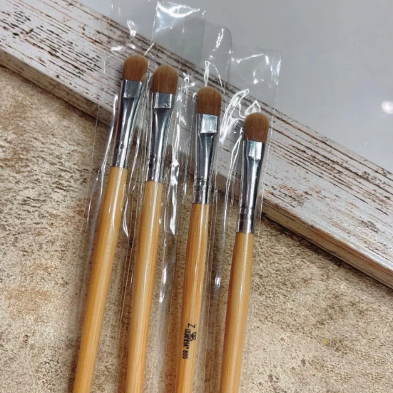 Cọ chùi phen móng - Cọ chùi khoé móng 805 cán nâu