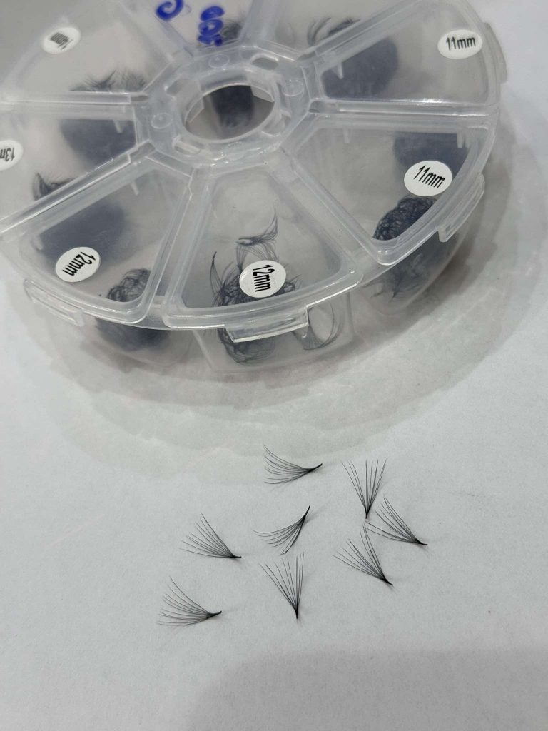 Lông Mi Fan Sẵn fan thường 10D 0.05 0.07 hộp Mix size