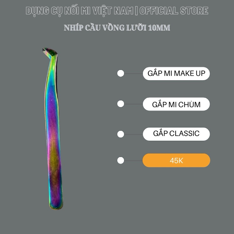 Các loại nhíp classic, nhíp tách, nhíp gắp mi chùm, nhíp mi makeup