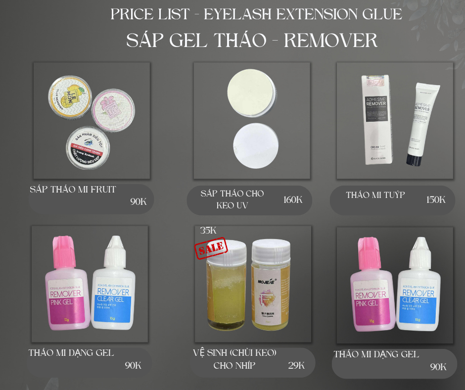 Keo nối mi chùm trong không màu, Clear Cluster glue
