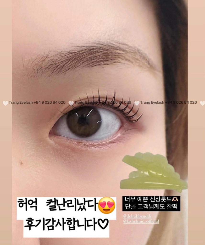 Trục uốn Lash Clinic U-Lyal Rod Clear – Waterdrop U-Curl (5 size - Made in Korea)