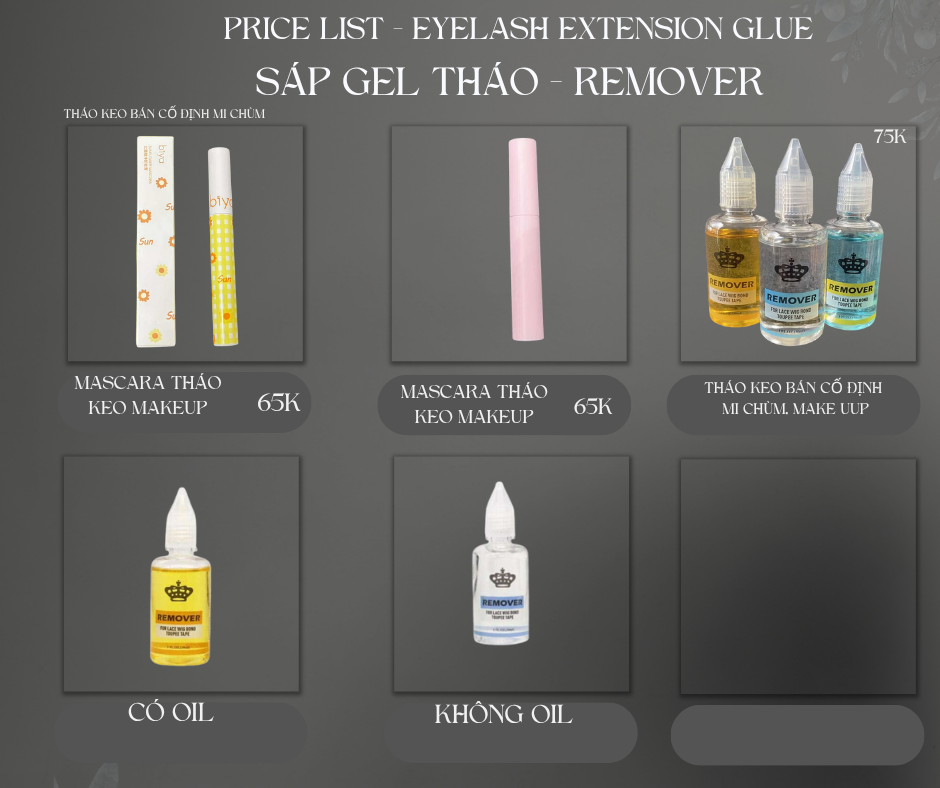 Keo nối mi chùm trong không màu, Clear Cluster glue