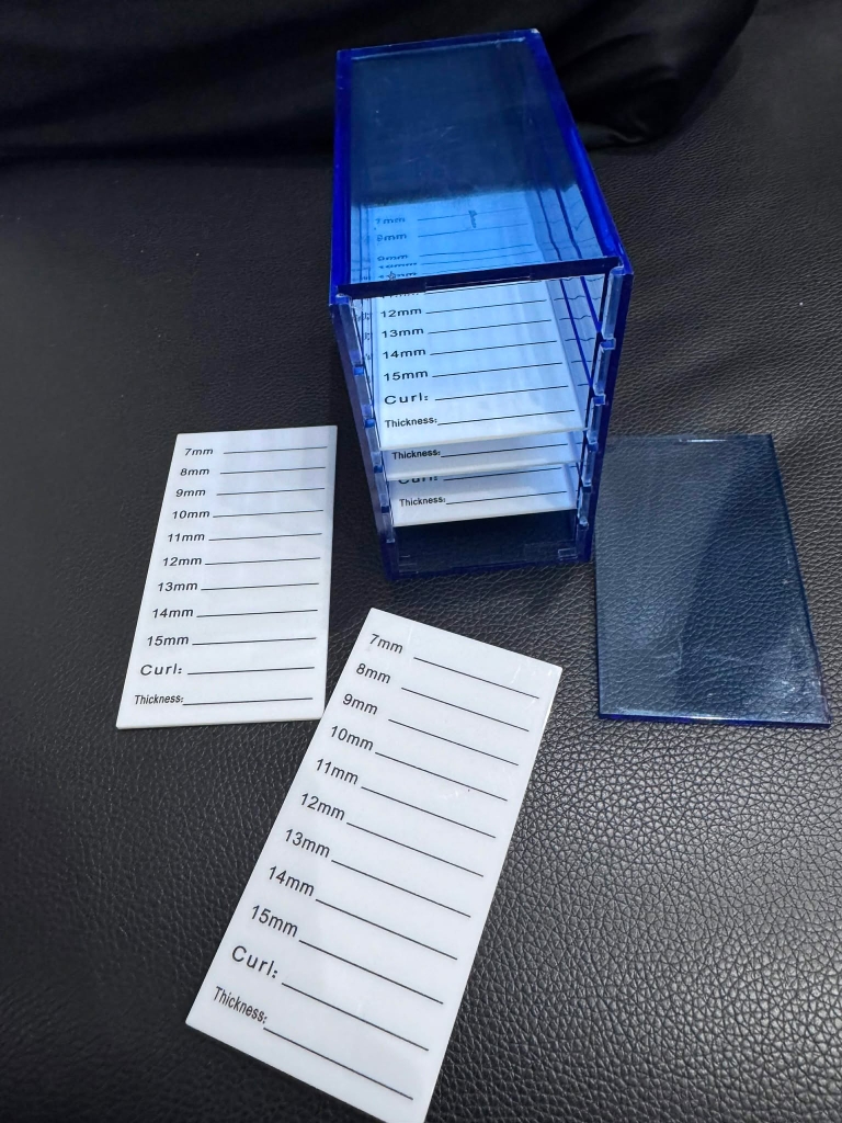 Tủ/ kệ mica để pallet line lông mi siêu tiện lợi, bảo quản lông mi nối sạch và không bị nhiễm ẩm