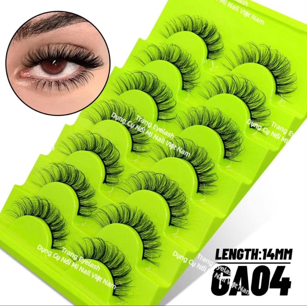 Lông mi Strip Lashes hot trend ( Natural False Eyelashes Cat Eye Lashes Strips Invisible Band Fake Mink Strip Lash Wispy Thin Clear Band Cateye Eye Lash Pack Full Volume Medium Length 8-18mm)