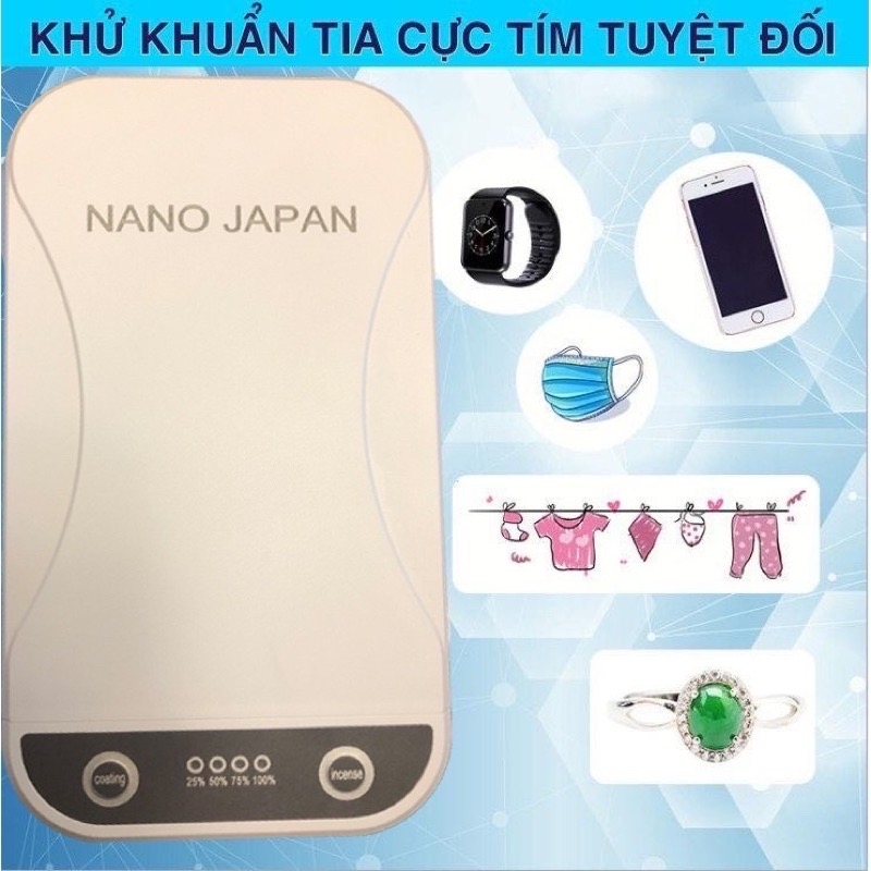 MÁY KHỬ TRÙNG KIỀM, NHÍP NỐI MI TIA UV Đa năng khử điện thoại,chìa khoá,...