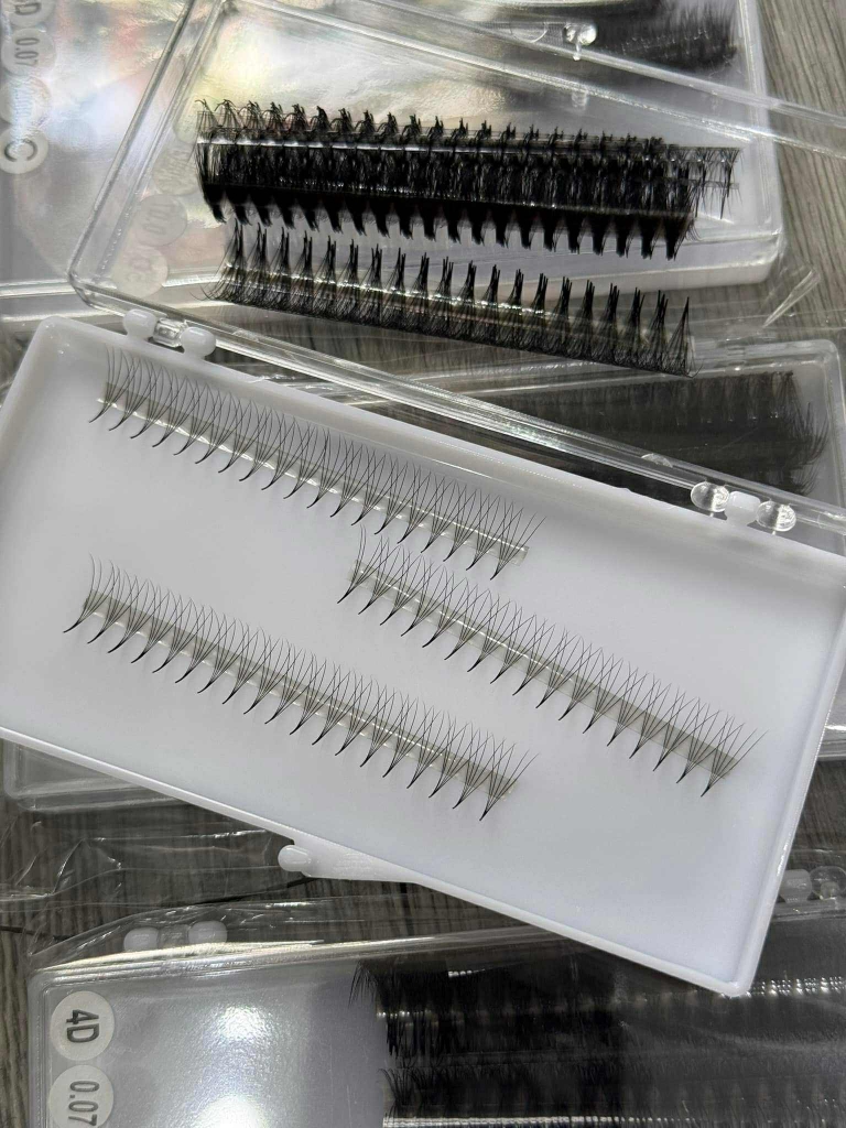 Fan dây 12d, lông mi fan sẵn 12D siêu đều, siêu nhẹ | Fan sẵn tiết kiệm thời gian - dụng cụ nối mi