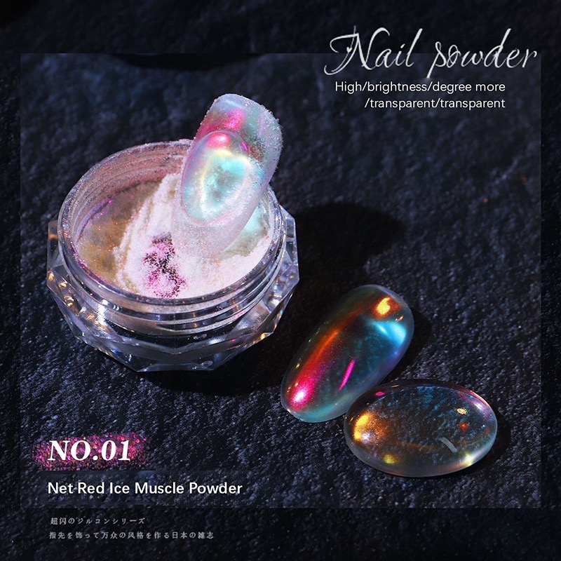 Tráng gương nail ánh cực quang