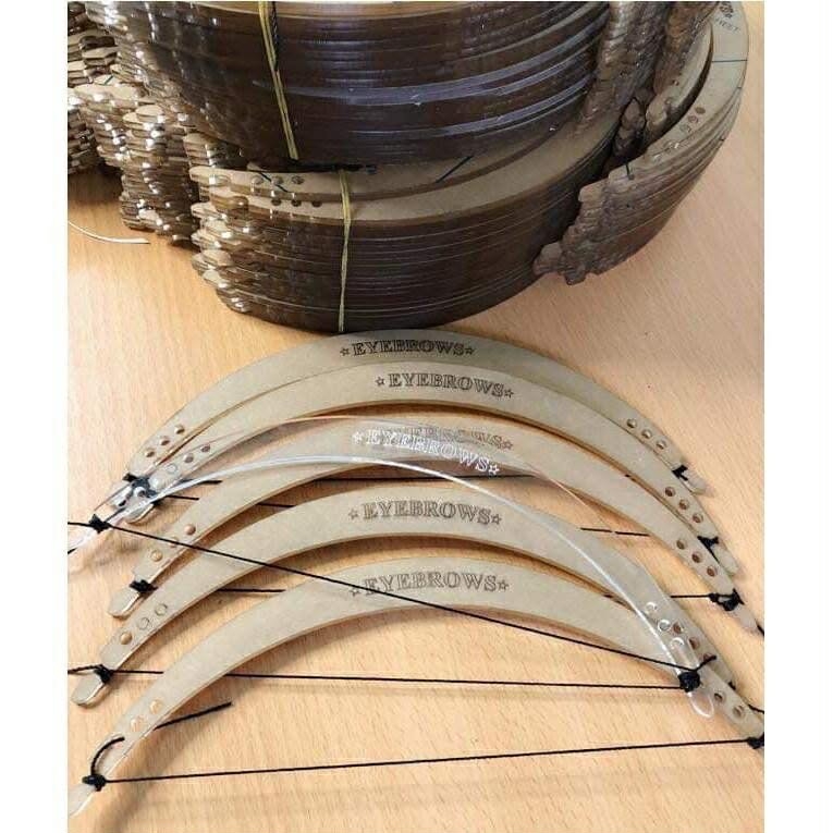 Cung đo mày cho Browlamination, phun chân mày, thước đo chân mày