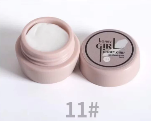 Gel nặn nail Honey Girl, Gel khô nặn hoa, tạo charm nơ, tạo hình nổi trang trí móng